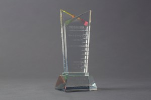 The trophy of a partnership award 